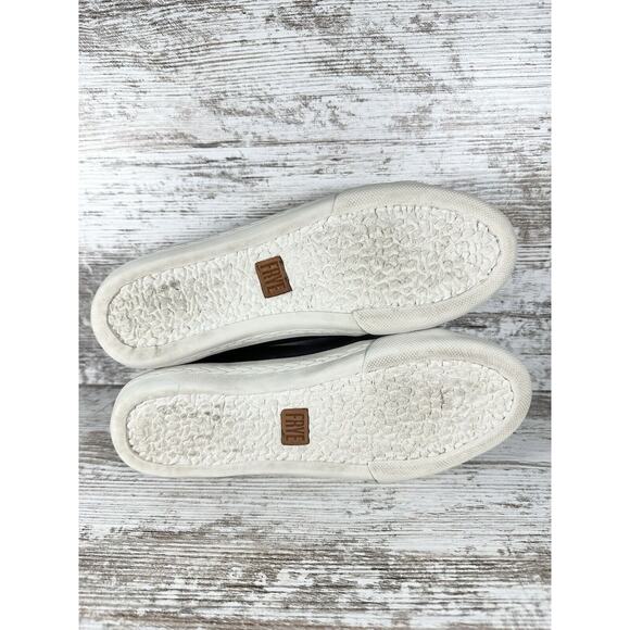 Women's Frye Mindy Low Black Leather Lace Up Sneakers Sz 7M - Picture 8 of 12